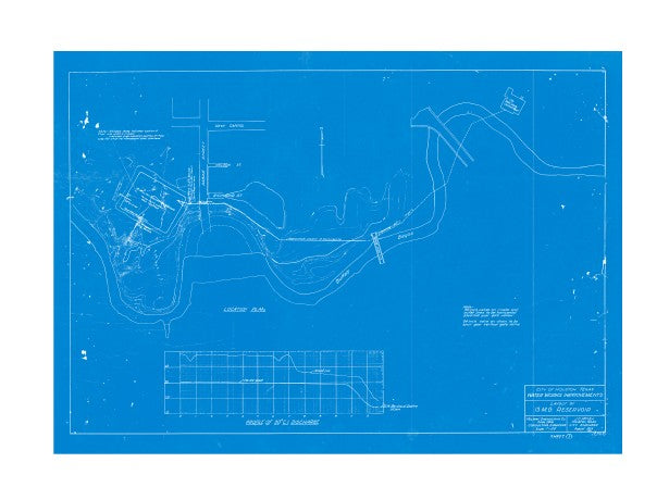Cistern Blueprint 11x14 Poster foam core