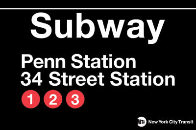 Penn Station Subway Magnet 2x3 Packaged