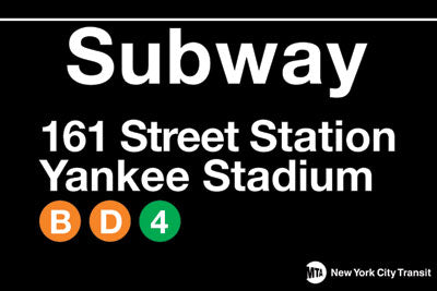 Yankee Stadium Subway Magnet 2x3 Packaged