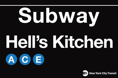 Hell's Kitchen Subway Magnet 2x3 Packaged