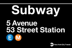 53 Street 5th Ave Station Subway Magnet 2x3 Packaged