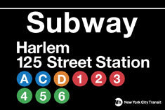 Harlem 125 Str Station Subway 2x3 Magnet CP