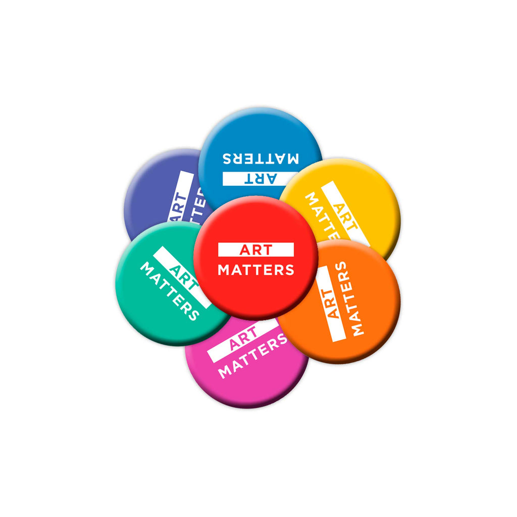 Art Matters 1.5 inch Pin Assorted Colors