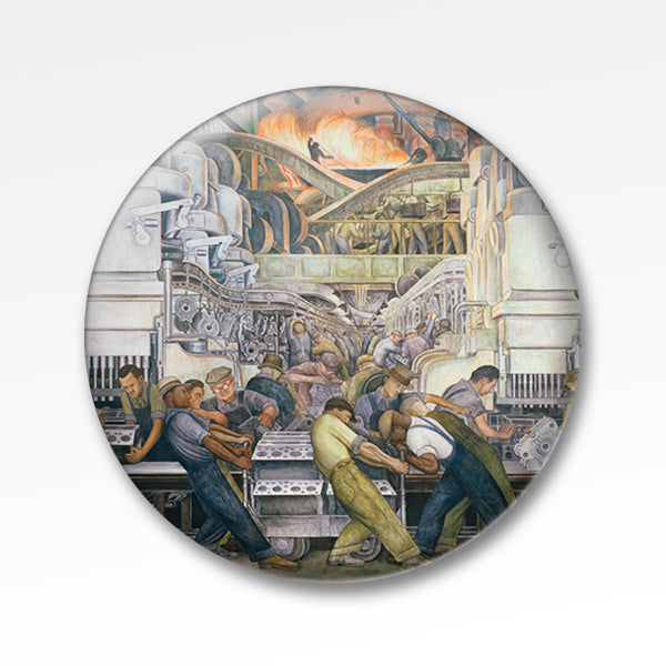 Detroit Industry Mural North Wall 1.5 inch Pin