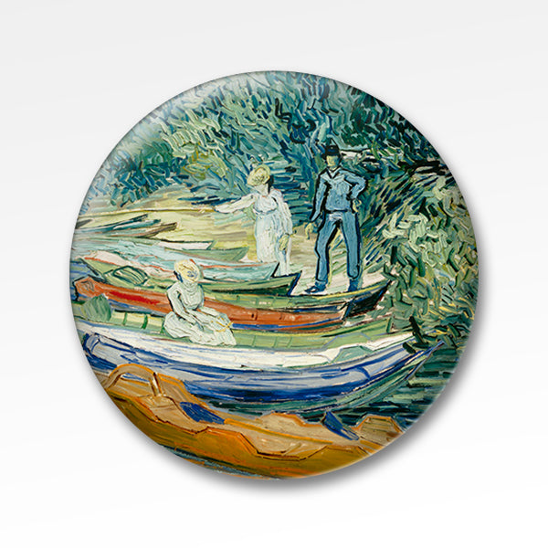 Bank of the Oise at Auvers 1.5 inch Pin