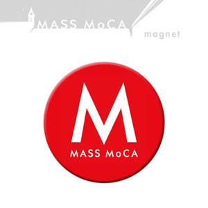 MASS MoCA Logo Red 2.25 Round Magnet (Packaged)