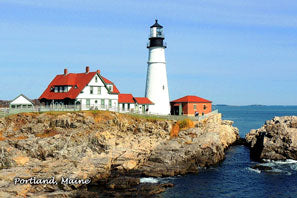 Portland Head Lighthouse and Buildings 2x3 Magnet