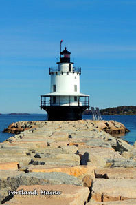 Spring Point V Lighthouse and Solar Panels 2x3 Magnet