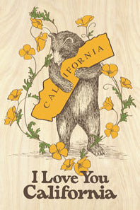 CA Bear Poppy 2x3 Magnet
