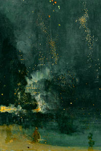 Nocturne in Black & Gold Whistler 2x3 Magnet Carded