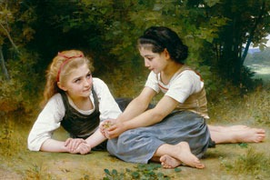 Hazelnuts Bouguereau 2x3 Magnet Carded