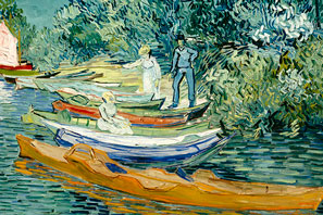 Bank of the Oise at Auvers Van Gogh 2x3 Magnet Carded