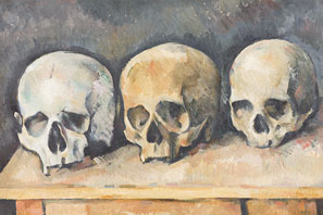 Three Skulls Cezanne 2x3 Magnet Carded