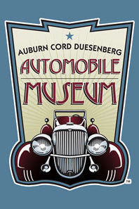 Automobile Museum Logo Blue 2x3 Magnet