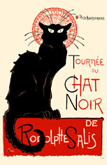 Chat Noir 2.5x3.5 Carded Magnet