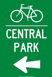 Bike Central Park 2.5x3.5 Magnet Packaged