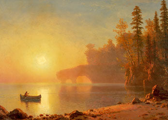 Albert Bierstadt Indian Canoe 2.5 x 3.5 Magnet Carded