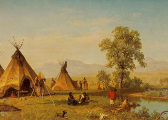 Sioux Village near Fort Laramie 2.5 x 3.5 Magnet Carded