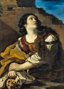 Guercino (Giovanni Francesco Barbieri)  Saint Mary Magdalene 2.5 x 3.5 Magnet Carded