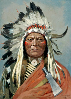 Henry F Farny Sitting Bull 2.5 x 3.5 Magnet Carded