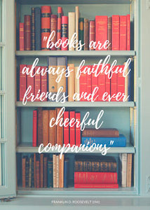 Books Are Always Faithful Friends 2.5 x 3.5 Magnet