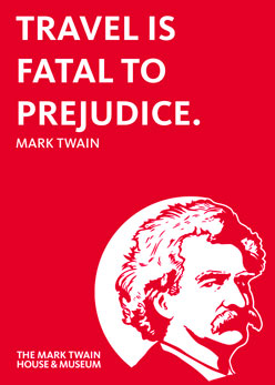 Mark Twain Travel is Fatal to Prejudice 2.5 x 3.5 Magnet Carded