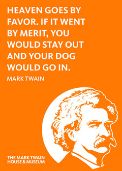 Mark Twain Heaven 2.5 x 3.5 Magnet Carded