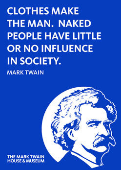 Mark Twain Clothes Egyptian Blue 2.5 x 3.5 Magnet Carded