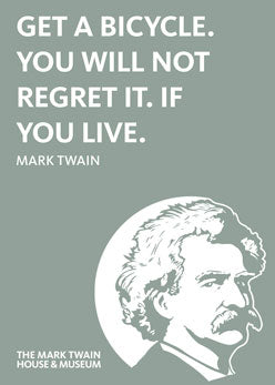 Mark Twain Bicycle 2.5 x 3.5 Magnet Carded