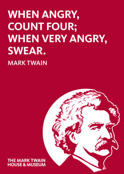 Mark Twain When Angry Count Four 2.5 x 3.5 Magnet Carded