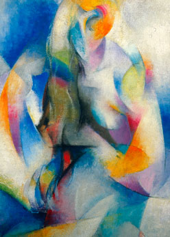 Stanton Macdonald Wright Sychromy in Purple Minor 2.5 x 3.5 Magnet Carded