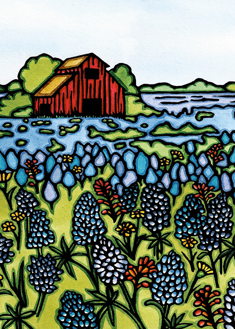 Fields of Blue Magnet 2.5x3.5