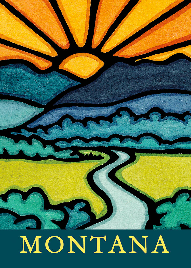 Montana Mountain Stream 2.5x3.5