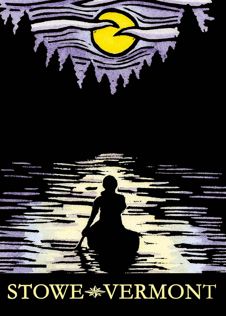 Solitude Magnet Stowe Vermont 2.5x3.5 Magnet