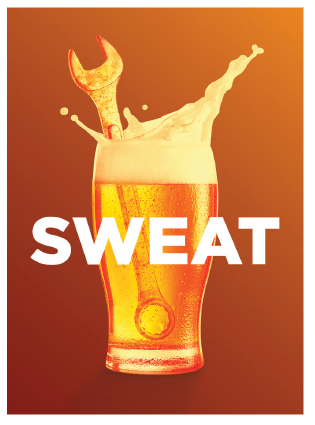 Sweat 2.5 x 3.5 Magnet CP Non Hanging Bag