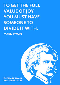 Mark Twain To Get The Full Value of Joy 2.5 x 3.5 Magnet Carded