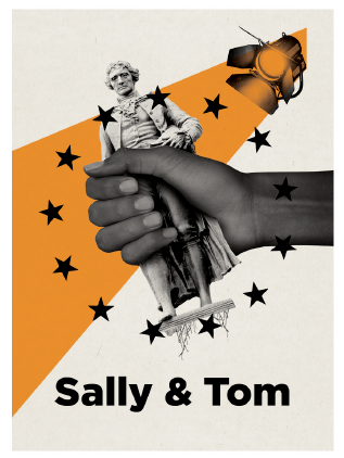 Sally and Tom  2.5 x 3.5 Magnet Carded Non Hanging Bag