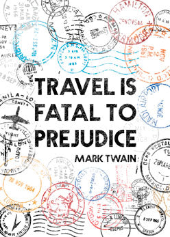Travel is Fatal Stamps 2.5 x 3.5 Magnet Carded
