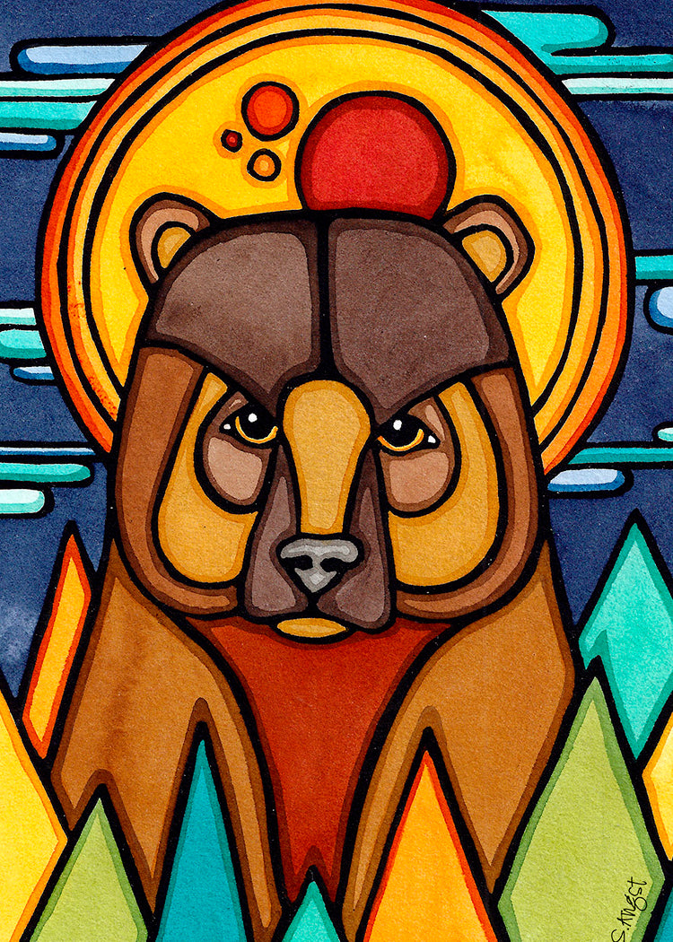 Bear in Forest 2.5x3.5 Magnet