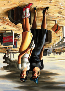 Jerry Bywaters Oil Field Girls 2.5 x 3.5 Magnet Carded