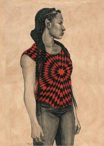 Robert Pruitt Untitled 2.5 x 3.5 Magnet Carded