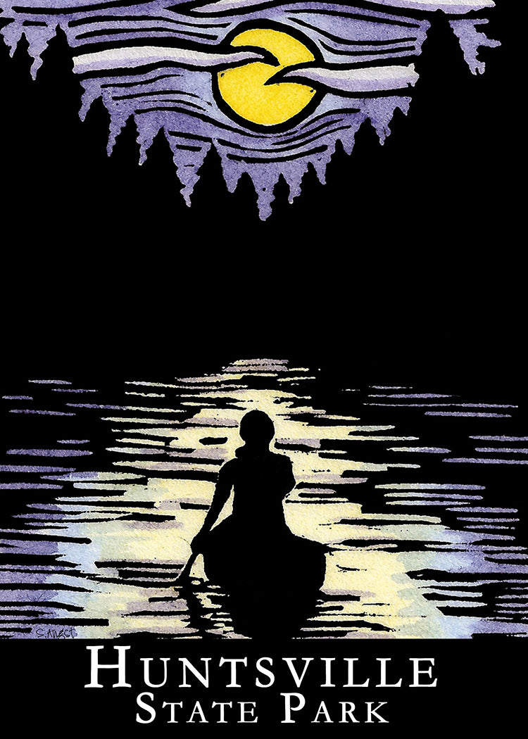 Huntsville State Park Solitude Canoe 2.5x3.5 Magnet