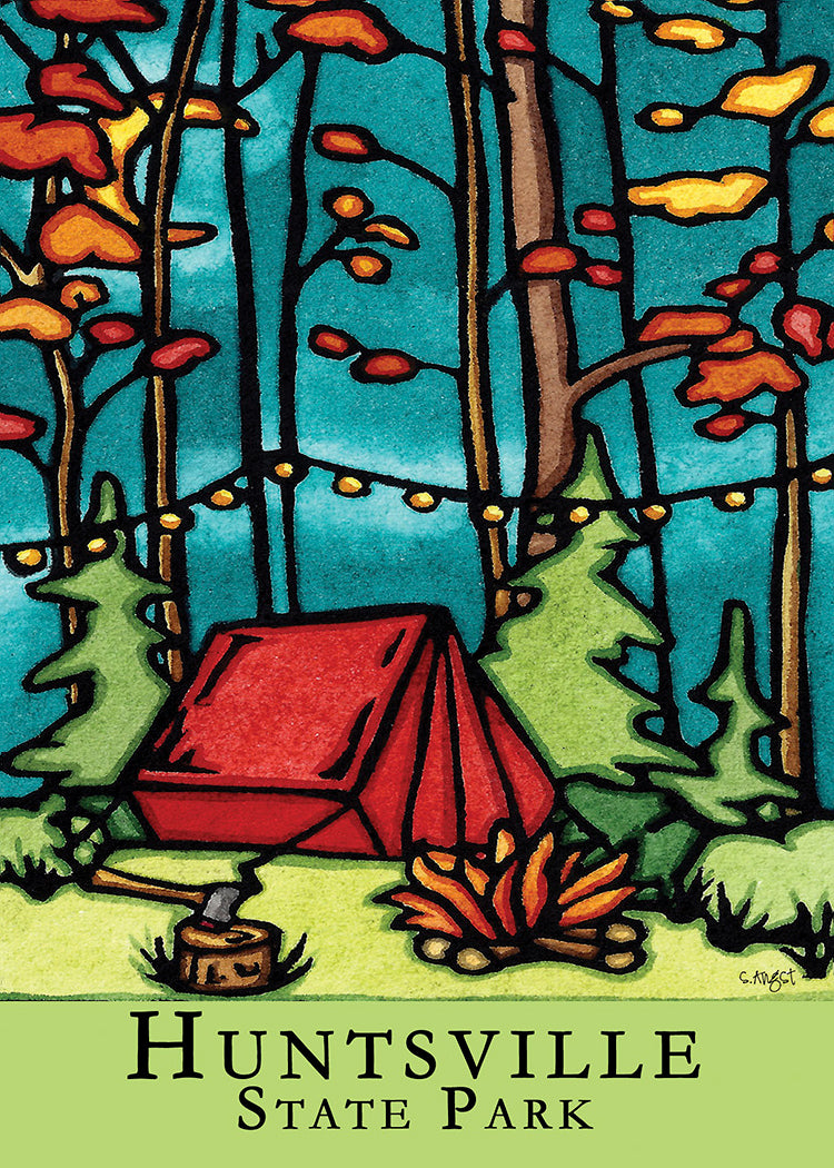 Huntsville State Park Tent 2.5x3.5 Magnet