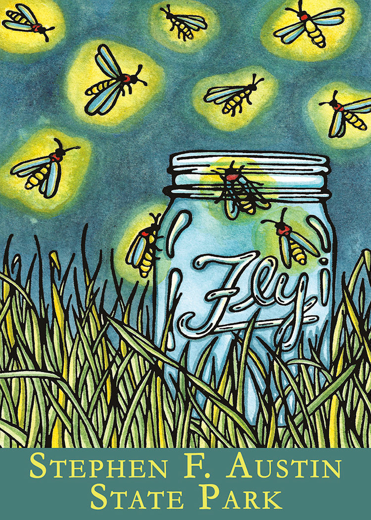 Fireflies 2.5x3.5 Magnet