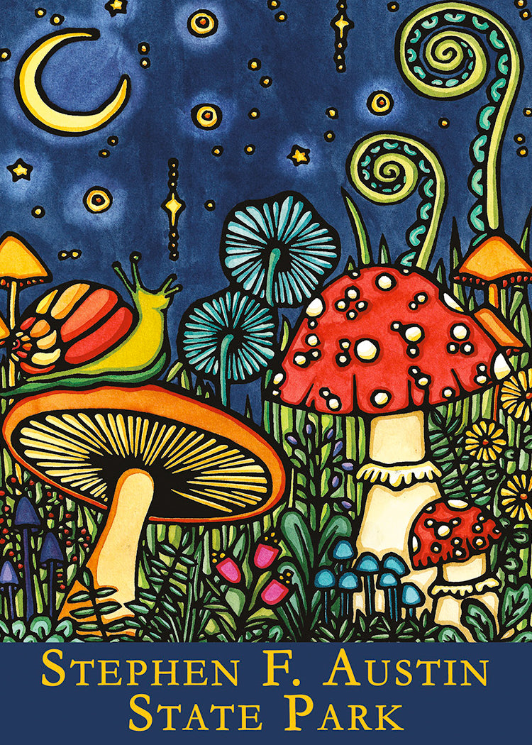 Mushrooms 2.5x3.5 Magnet