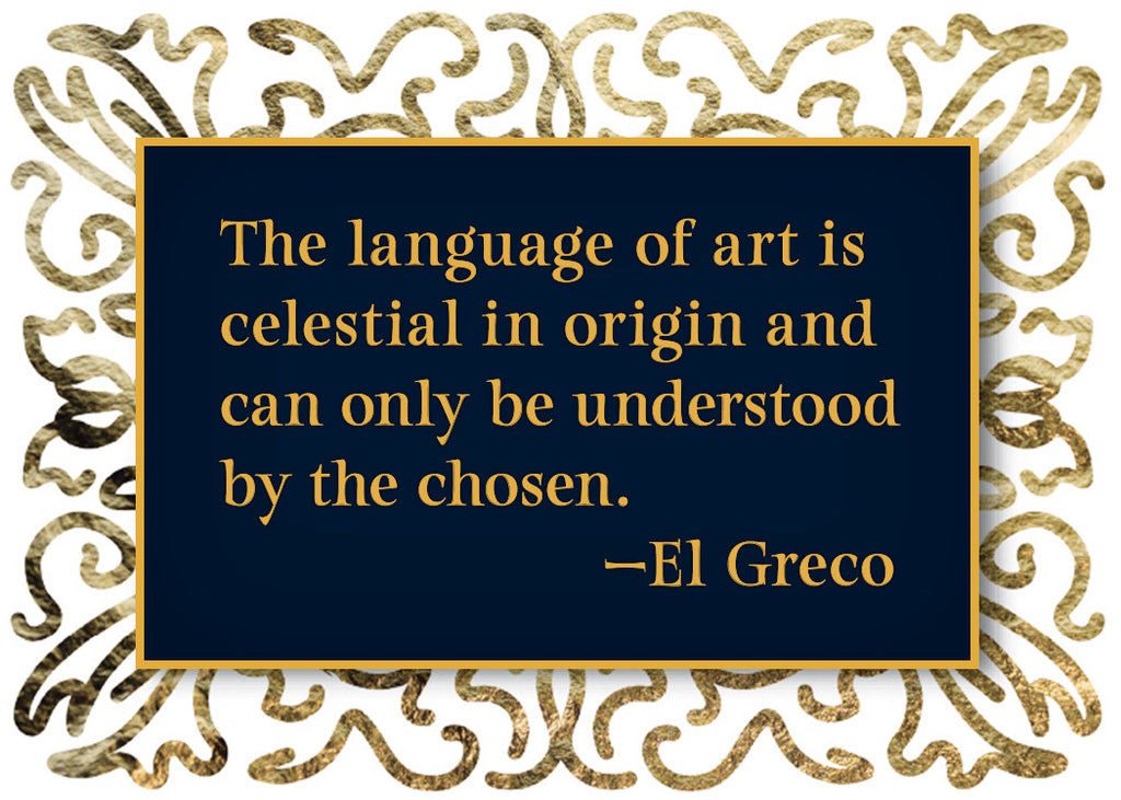 The Language of Art is Celestial Quote 2.5 x 3.5 Magnet
