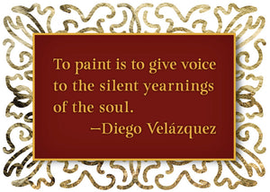 To Paint is to Give Voice Quote 2.5 x 3.5 Magnet