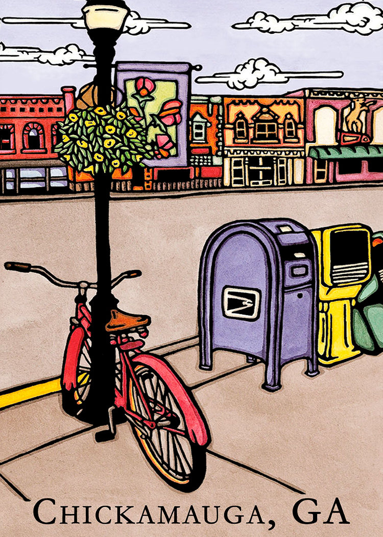 Chicamauga Main Street 2.5x3.5 Magnet