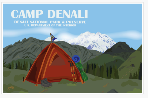 Camp 11x17 Poster White Tube with Label