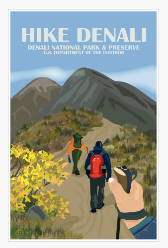 Hike 11x17 Poster White Tube with Label